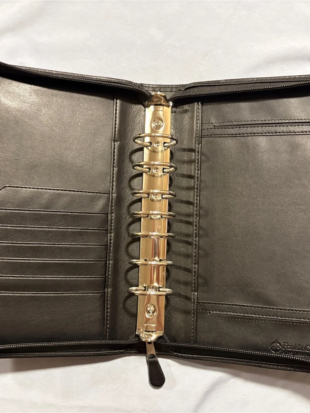 Franklin Covey Black Zippered Day Planner